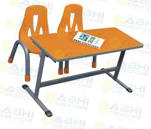 Preschool Double Desk with Chairs