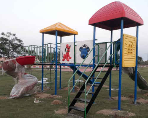 Playground Multi Slides Play Center