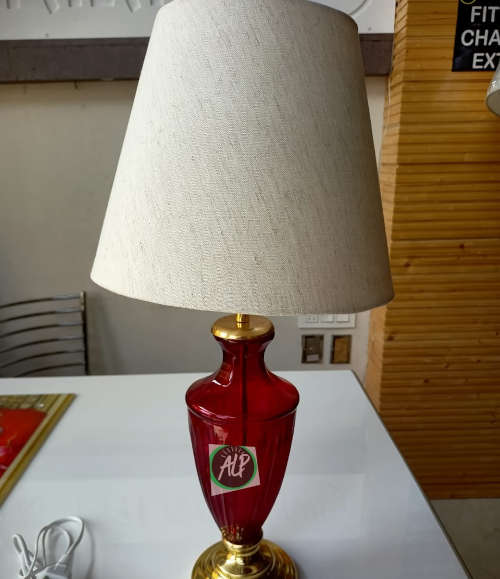 Coloured Glass Table Lamp
