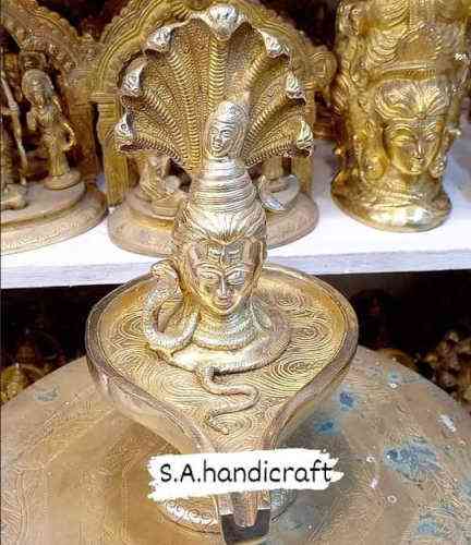 Brass Handcrafted Shivling