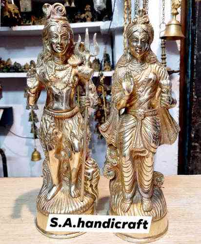Shiv Parvati Statue in Brass