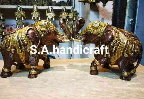 Brass Elephant Set