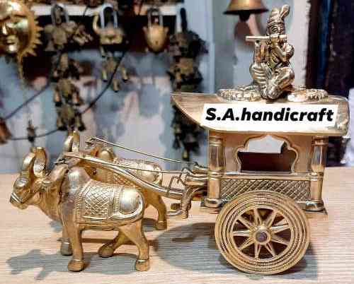 Krishna Sitting in Bullock Cart