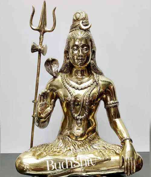Pure Brass Lord Shiva Statue