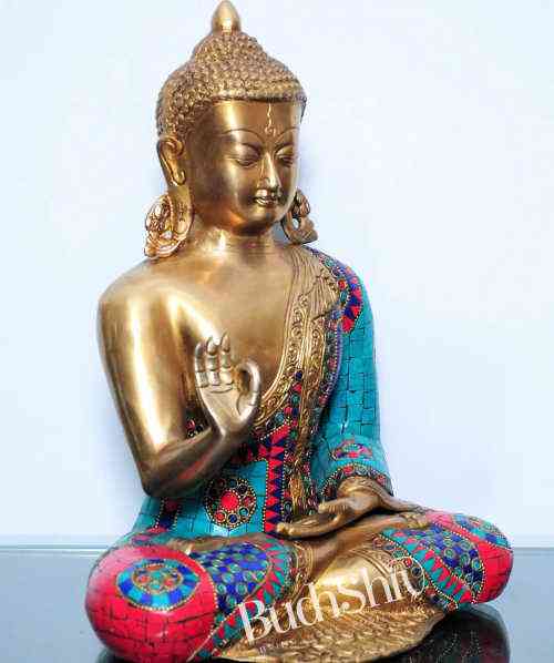 Buddha Aashirwaad Brass idol