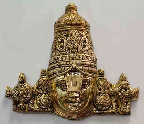 Tirupati Balaji Wall Hanging in Brass
