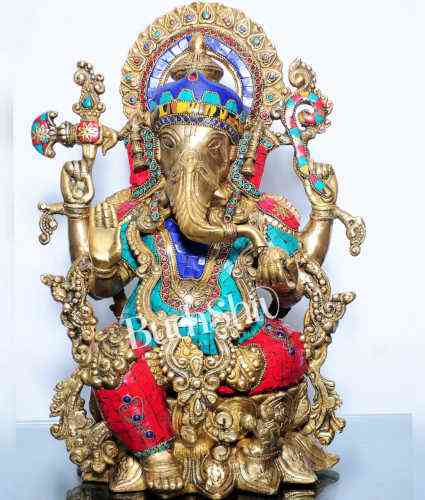 Ganapati Brass Idol