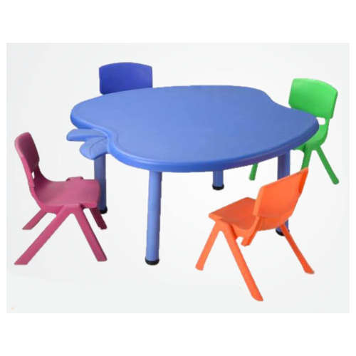 Apple Shape Table with Chairs