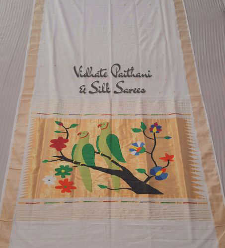 Handloom Pure Cotton Paithani Sarees