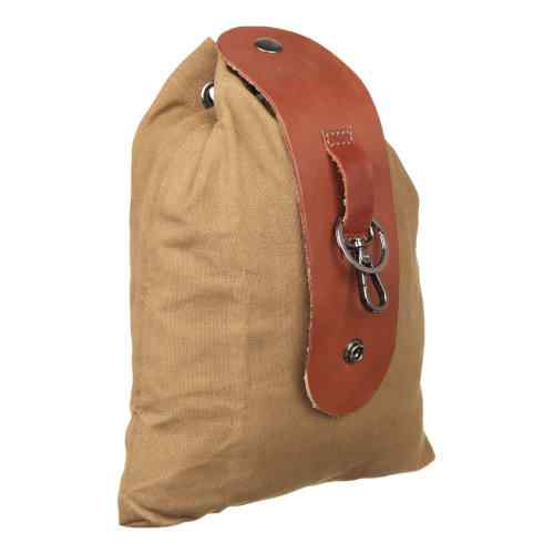 Leather and Canvas Utility Pouch