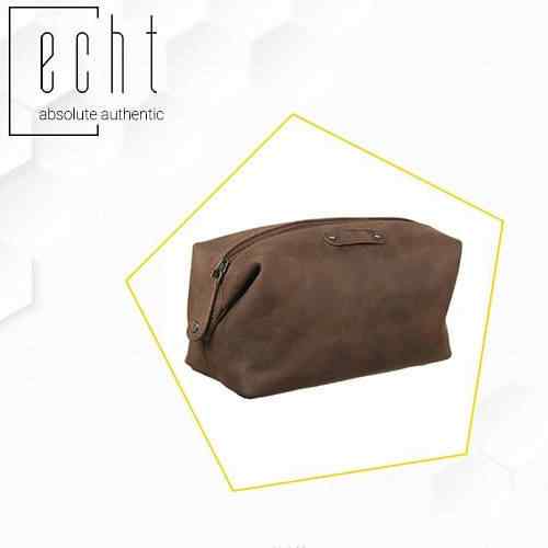 Leather Brown Utility Pouch