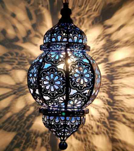 Moroccon Handcrafted Glass Hanging Light