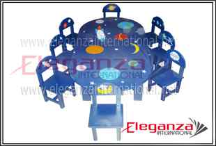Space Theme Group Table and Chairs