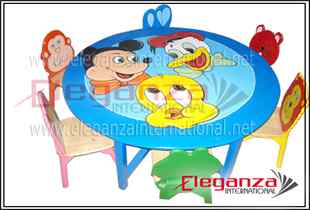 Cartoon Theme Table and Chairs