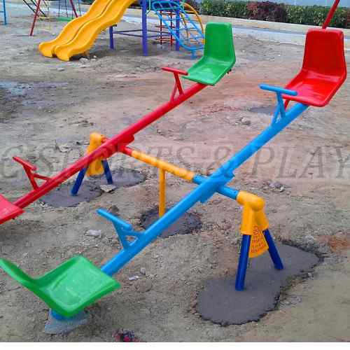 Playground Outdoor Kids Seesaw 4 Seater