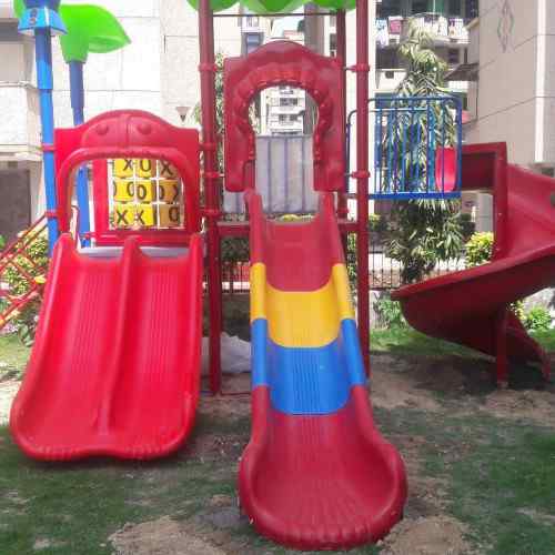 Children Playground Multi Slide Station