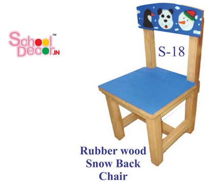 Rubber Wood Snow Back Chairs