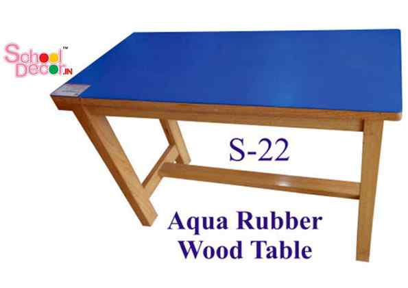 Aqua Rubber Wood Tables
