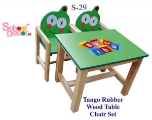 Tango Rubber Wood Table Chair Set