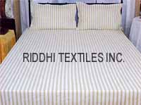 Cotton Bed Sheets, Stripes Bed Sheets, Checks Bed Sheets
