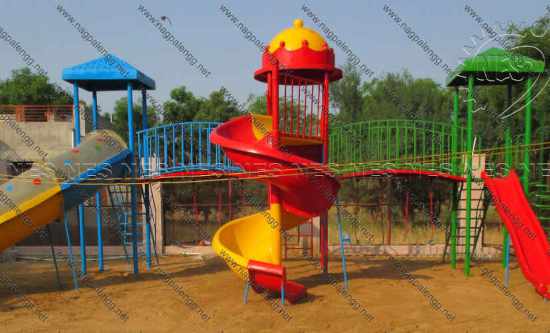 Three Platform Playground Equipment