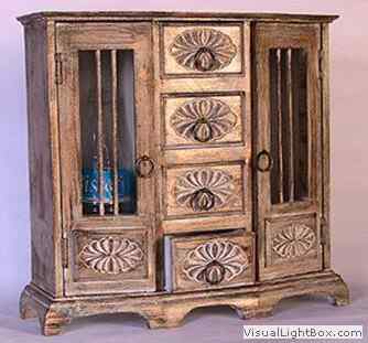 Wooden Handicrafts Home Cabinet