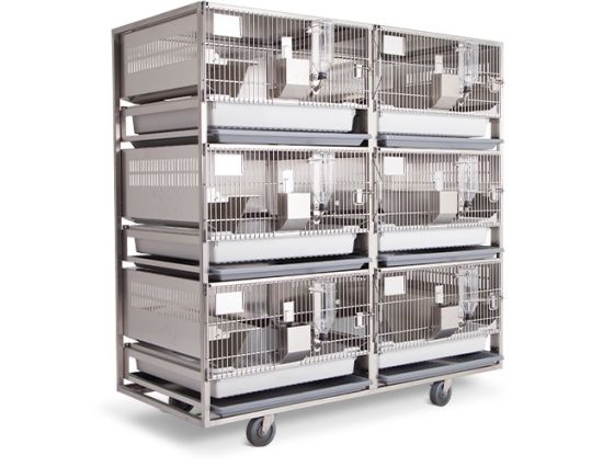 STAINLESS STEEL RACKS FOR RAT & MICE CAGES