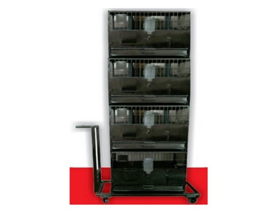 Racks Cum Trolly For Rabbit Cages