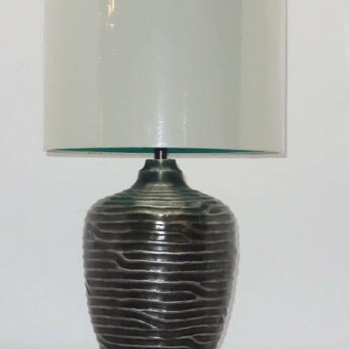 Black Terracotta Ceramic Table Lamp