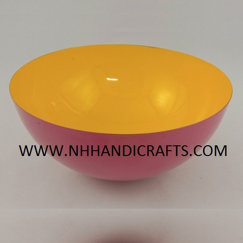 Metal Decorative Multicolored  Round Bowl