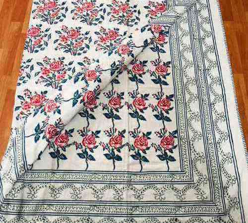 Hand Block Print Cotton Dohar (Blanket)