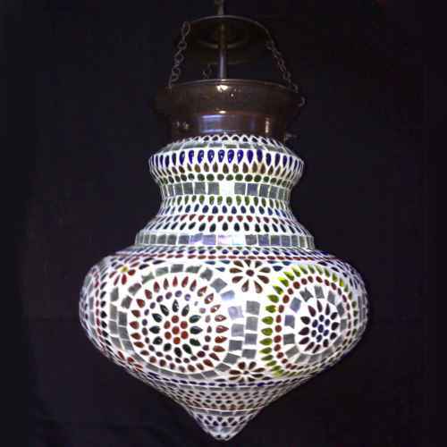 Glass Decorative Items Mosaic Hanging Light