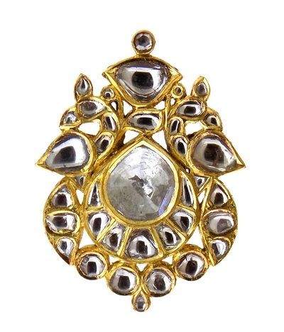 Gold Mughal Pendant