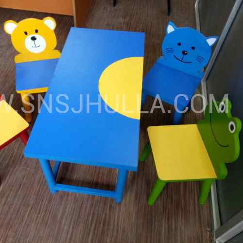 SNS Kindergarten Cartoon Table and Chair Set