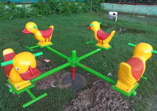 Duck Shape 4 Seater Merry Go Round