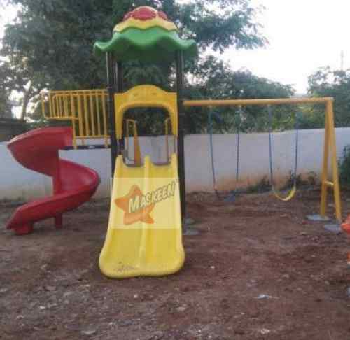 Maskeen Playground Slide and Double Swing Combo