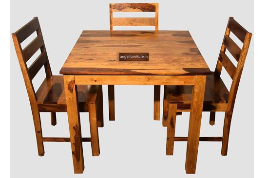 Four Seater Sheesham Wood Dining Table for Home Furniture