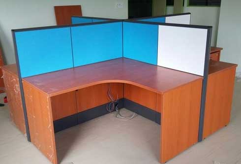 4 Desk Office Workstations