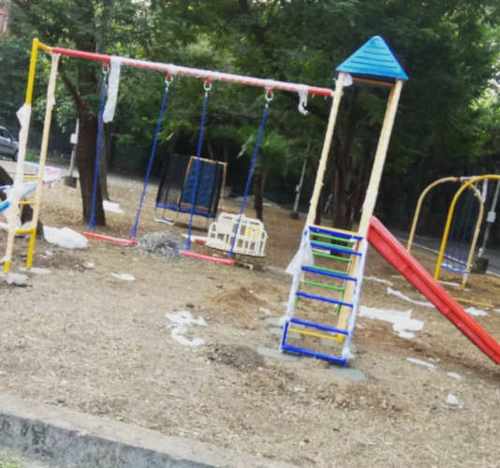 Playground Swing and Slide Combo Set