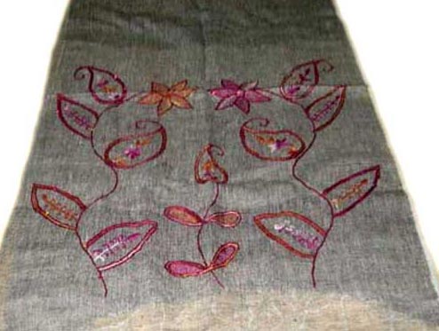 Ladies Embroidered Scarf