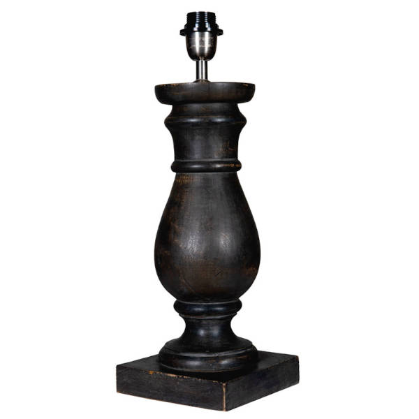 Handcrafted Vintage Black Table Lamp