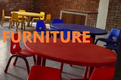 Kids School Classroom Round Table with Chairs