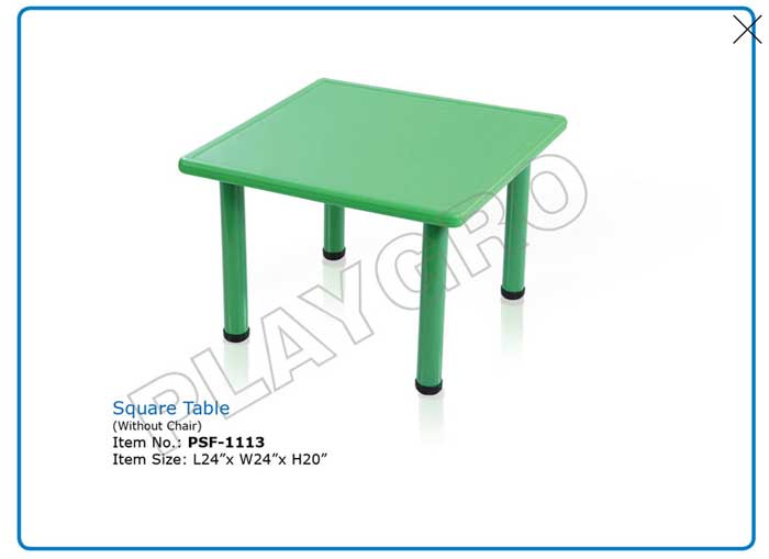 Play School Square Table