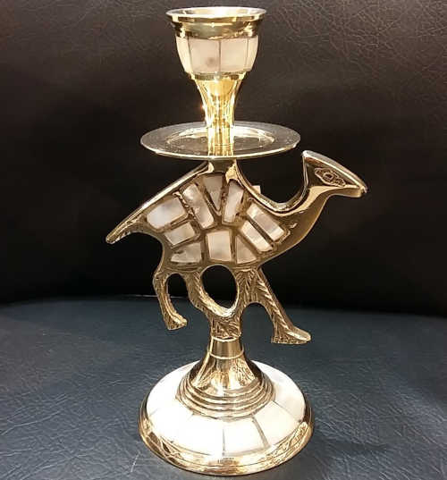 Camel Shape Brass Candle Holder