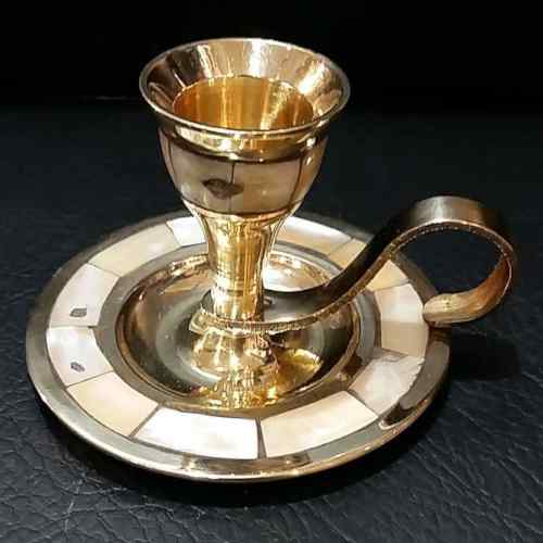 Brass Candle Stand with Handle