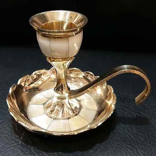 Brass Candle Holder with Handle