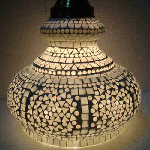 Mosaic Hanging and Table Lamp
