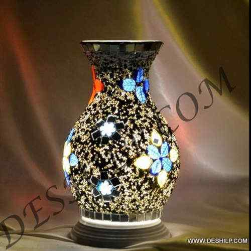 Vase Shape Glass Table Lamp