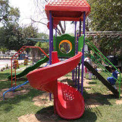 Outdoor Kids Playground Spiral Slide