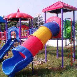 Outdoor Playground Multicolour Tube Slide